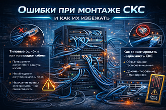 Ошибки при монтаже СКС и как их избежать